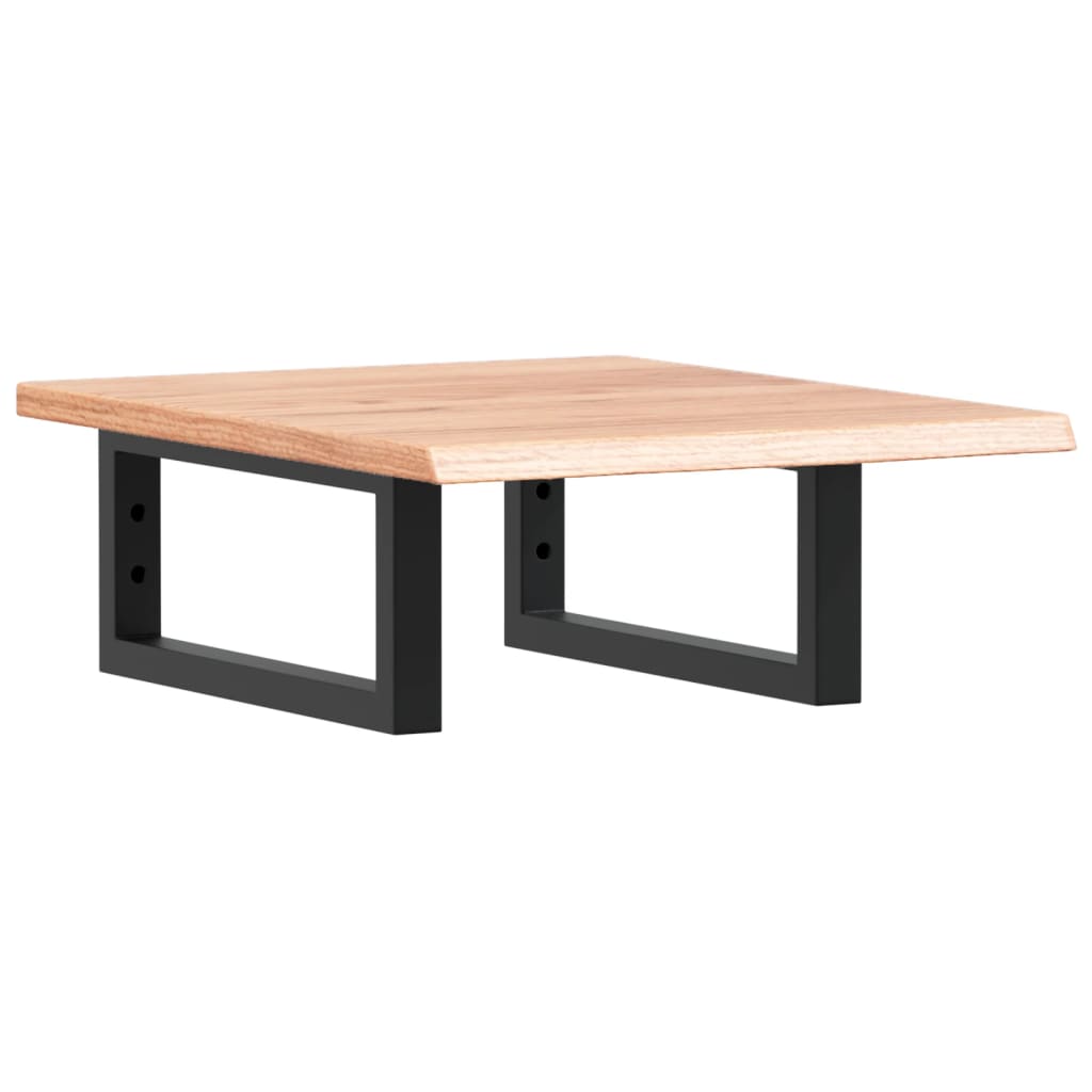 Étagère de salle de bain murale 40 cm Marron clair et noir | Maison Vasque