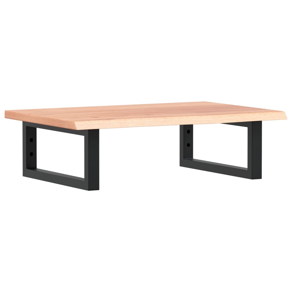 Étagère de salle de bain murale 60 cm – marron foncé et blanc Marron clair et noir | Maison Vasque
