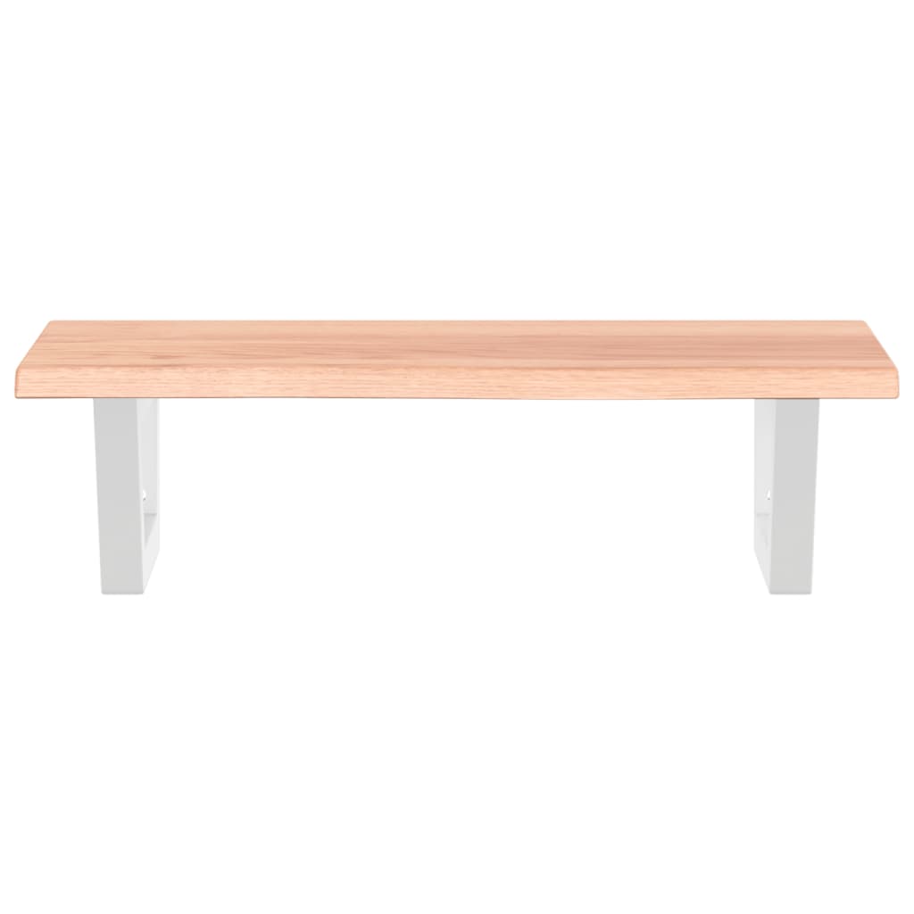Étagère de salle de bain murale 60 cm – marron foncé et blanc Marron clair et blanc | Maison Vasque