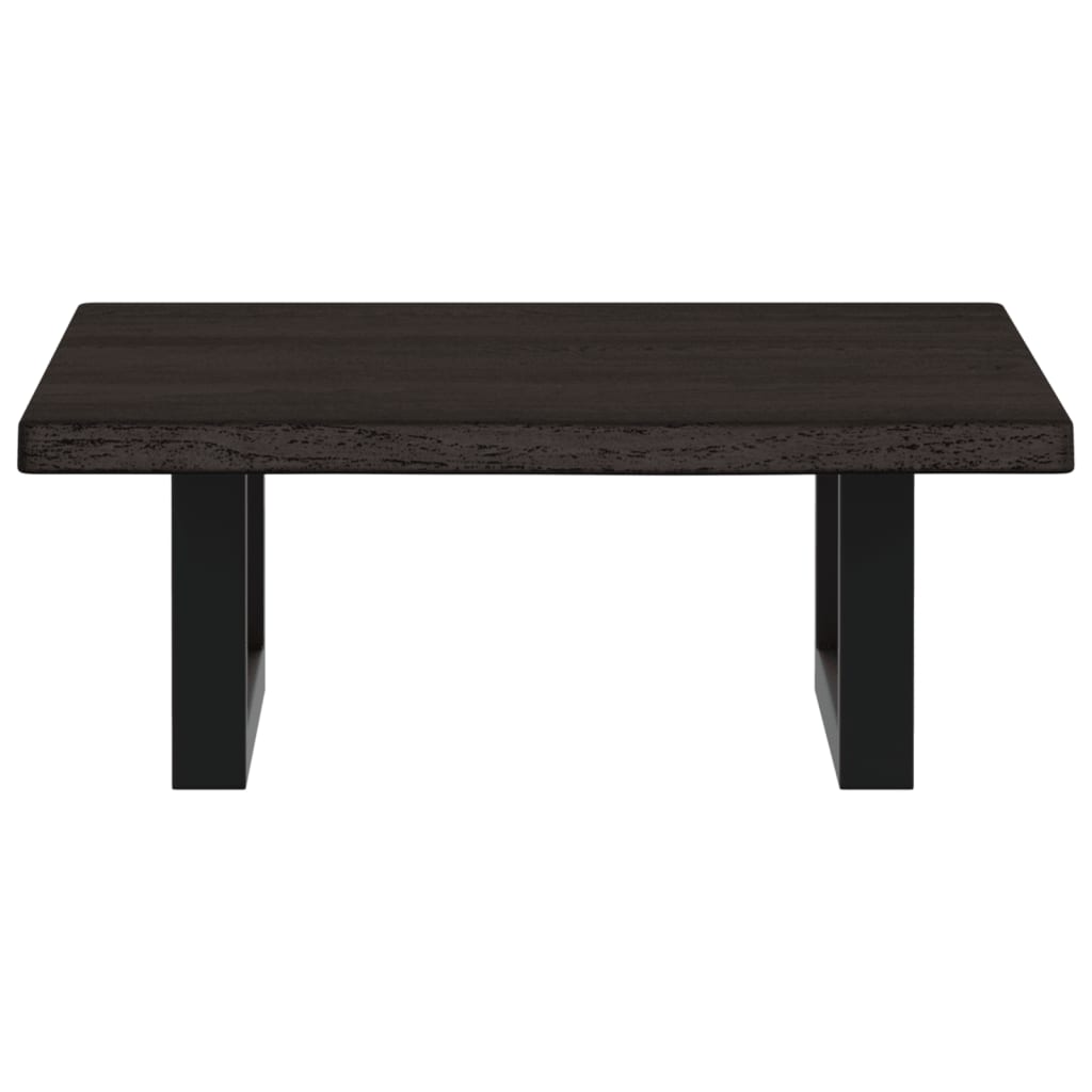 Étagère de salle de bain murale 40 cm marron foncé et noir | Maison Vasque