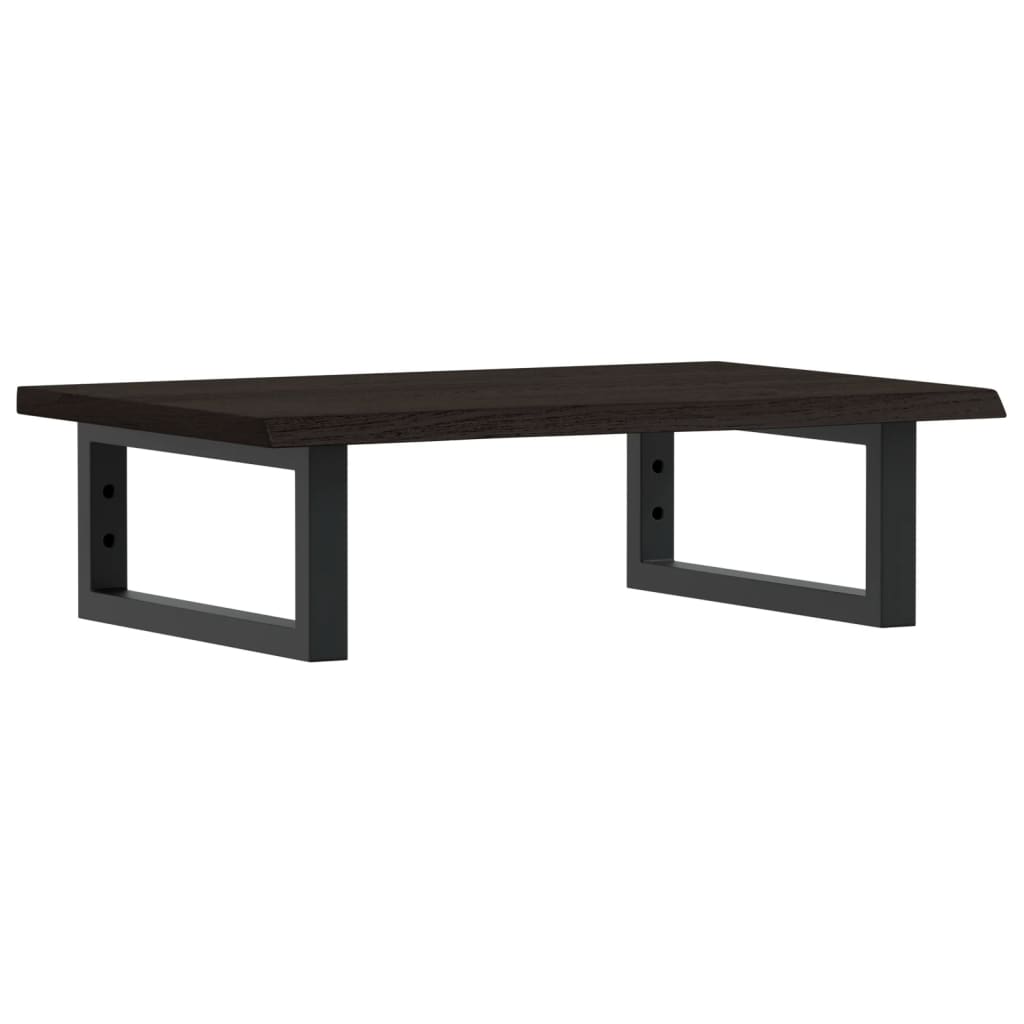 Étagère de salle de bain murale 60 cm – marron foncé et blanc marron foncé et noir | Maison Vasque