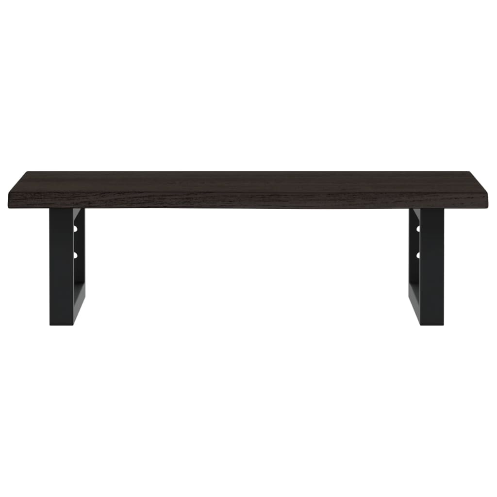 Étagère de salle de bain murale 60 cm – marron foncé et blanc marron foncé et noir | Maison Vasque
