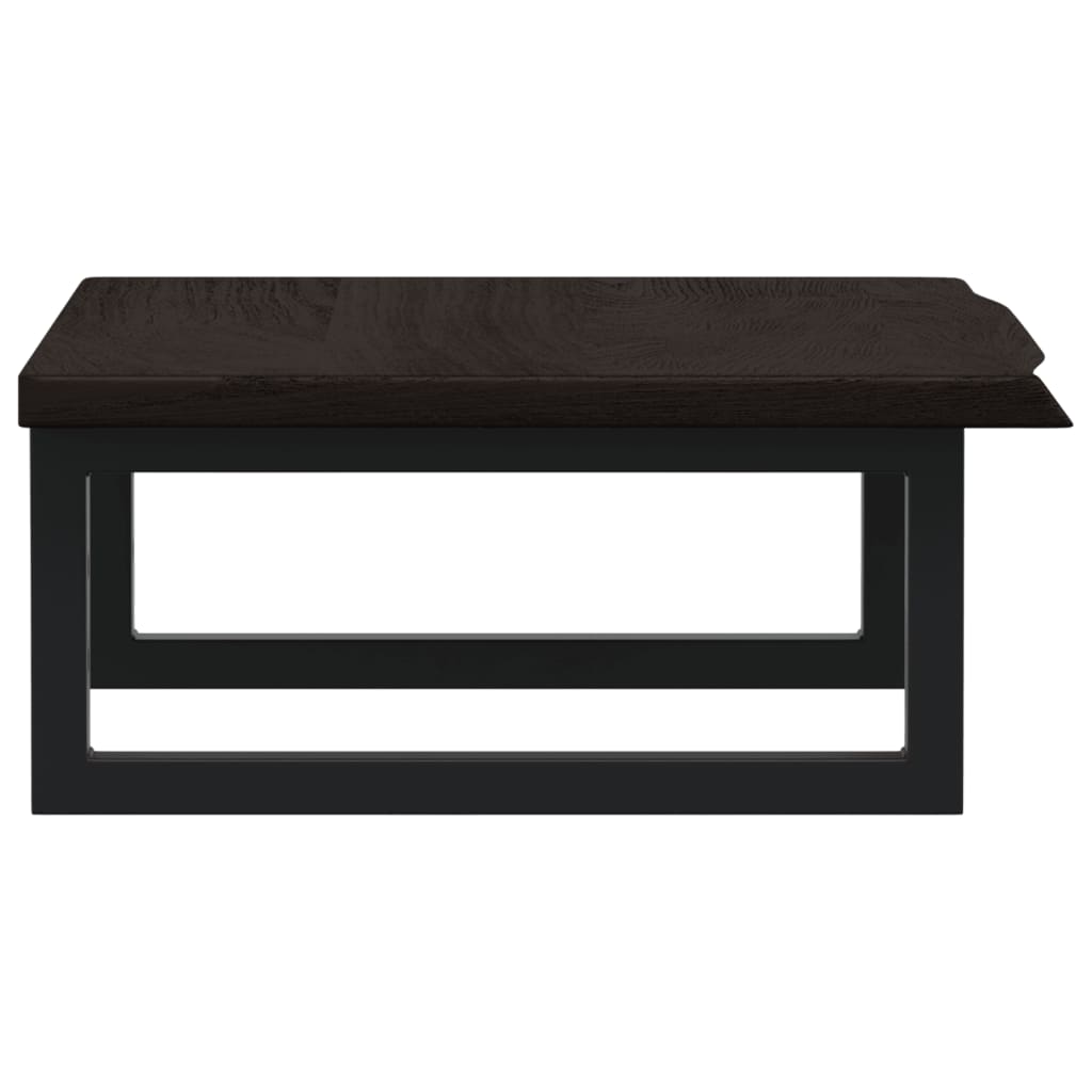 Étagère de salle de bain murale 60 cm – marron foncé et blanc marron foncé et noir | Maison Vasque