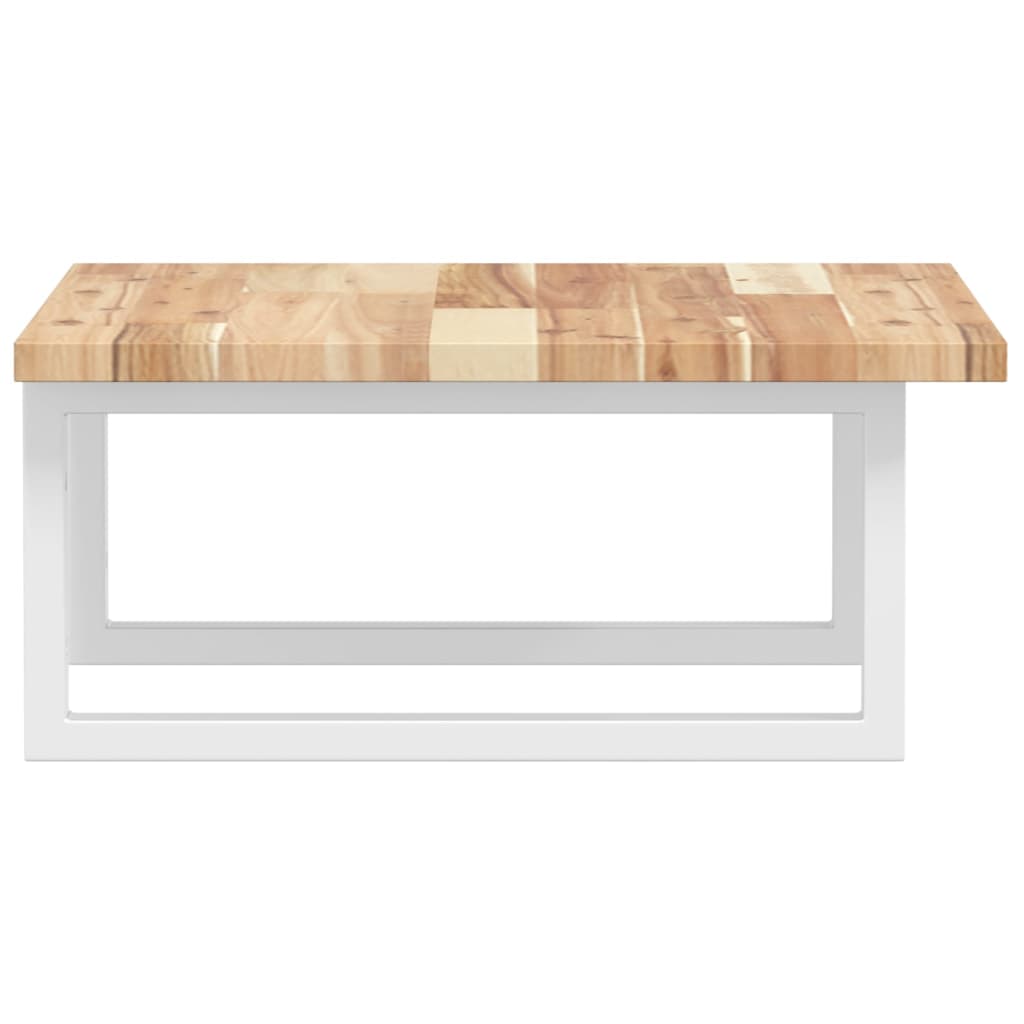 Étagère de salle de bain murale 50 cm Marron et blanc | Maison Vasque