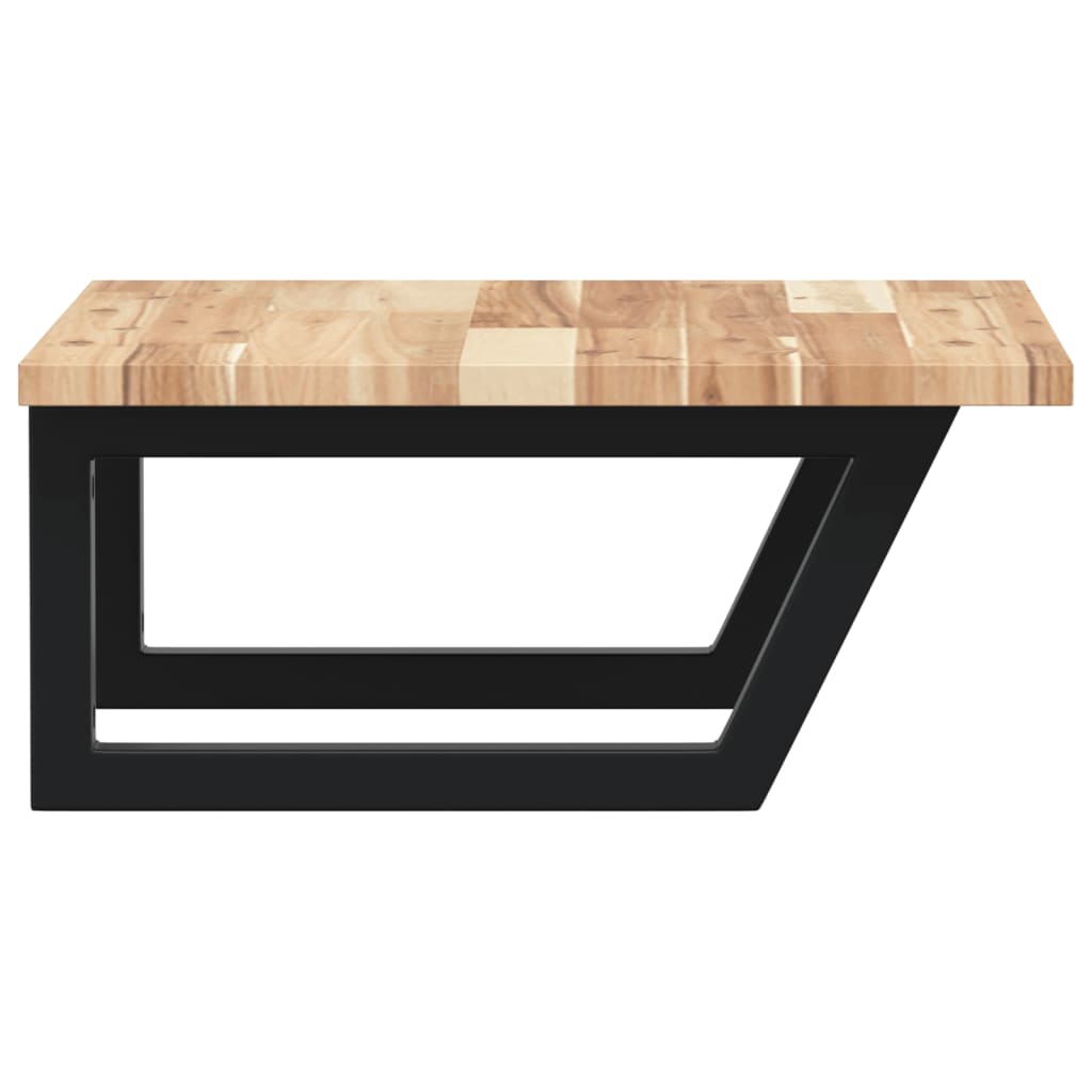 Étagère de salle de bain murale 50 cm Marron et noir | Maison Vasque