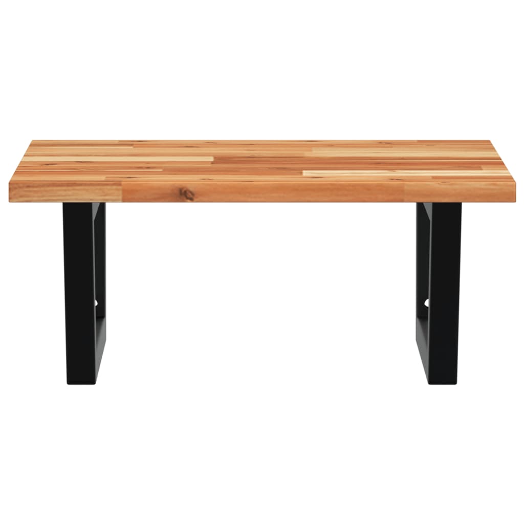 Étagère de salle de bain murale 50 cm marron foncé et noir | Maison Vasque