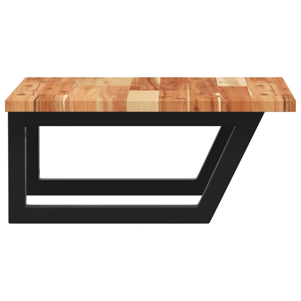 Étagère de salle de bain murale 50 cm marron foncé et noir | Maison Vasque