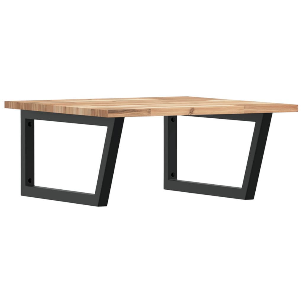 Étagère de salle de bain murale 60 cm – Marron et noir Marron et noir | Maison Vasque