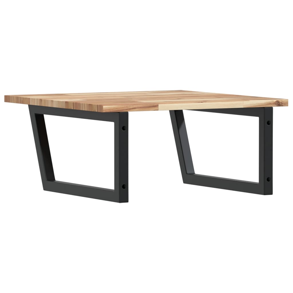 Étagère de salle de bain murale 60 cm – Marron et noir Marron et noir | Maison Vasque