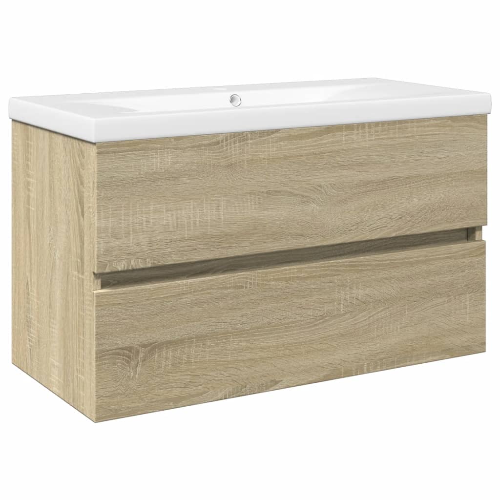 Meuble sous-vasque 80 cm Chêne sonoma | Maison Vasque