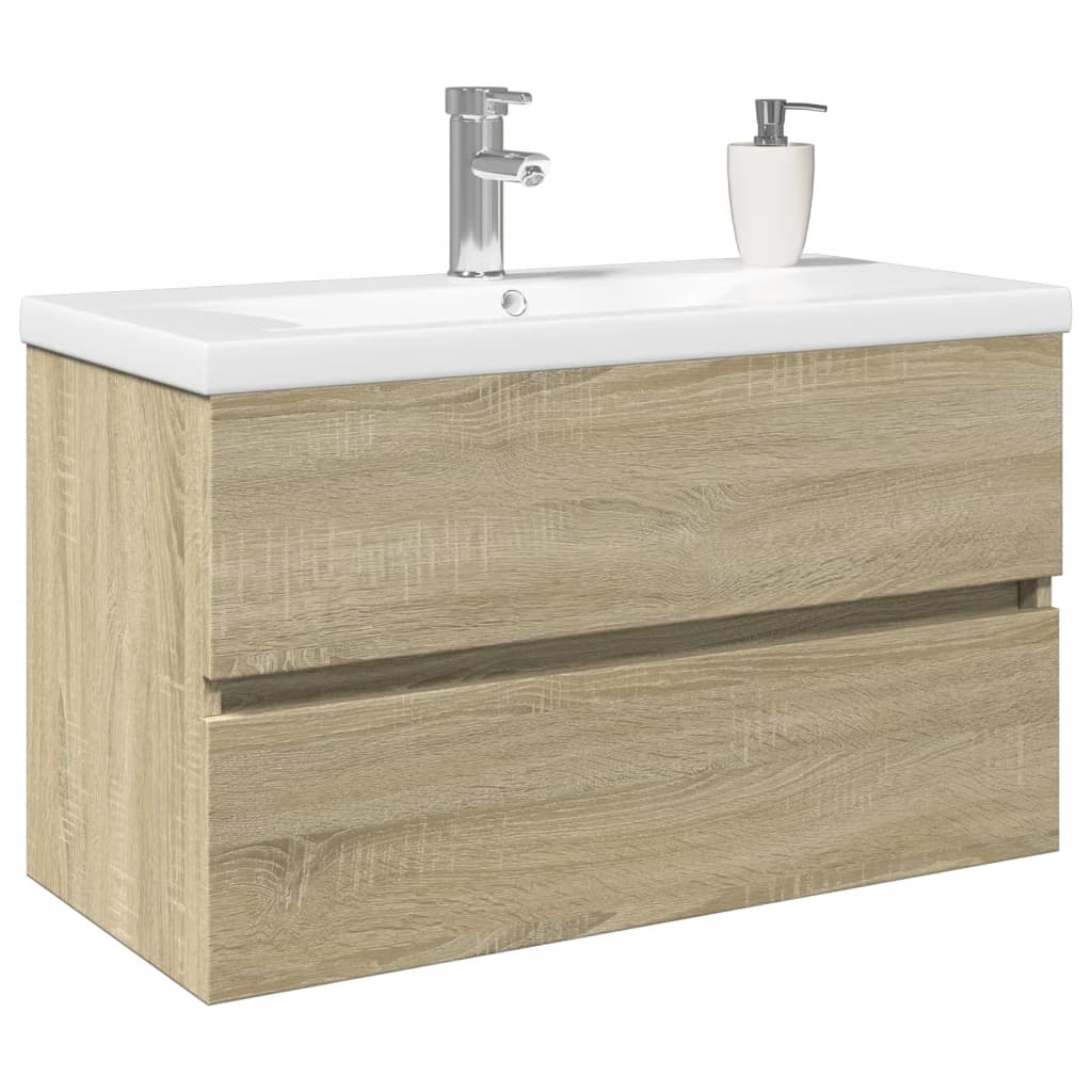 Meuble sous-vasque 80 cm Chêne sonoma | Maison Vasque