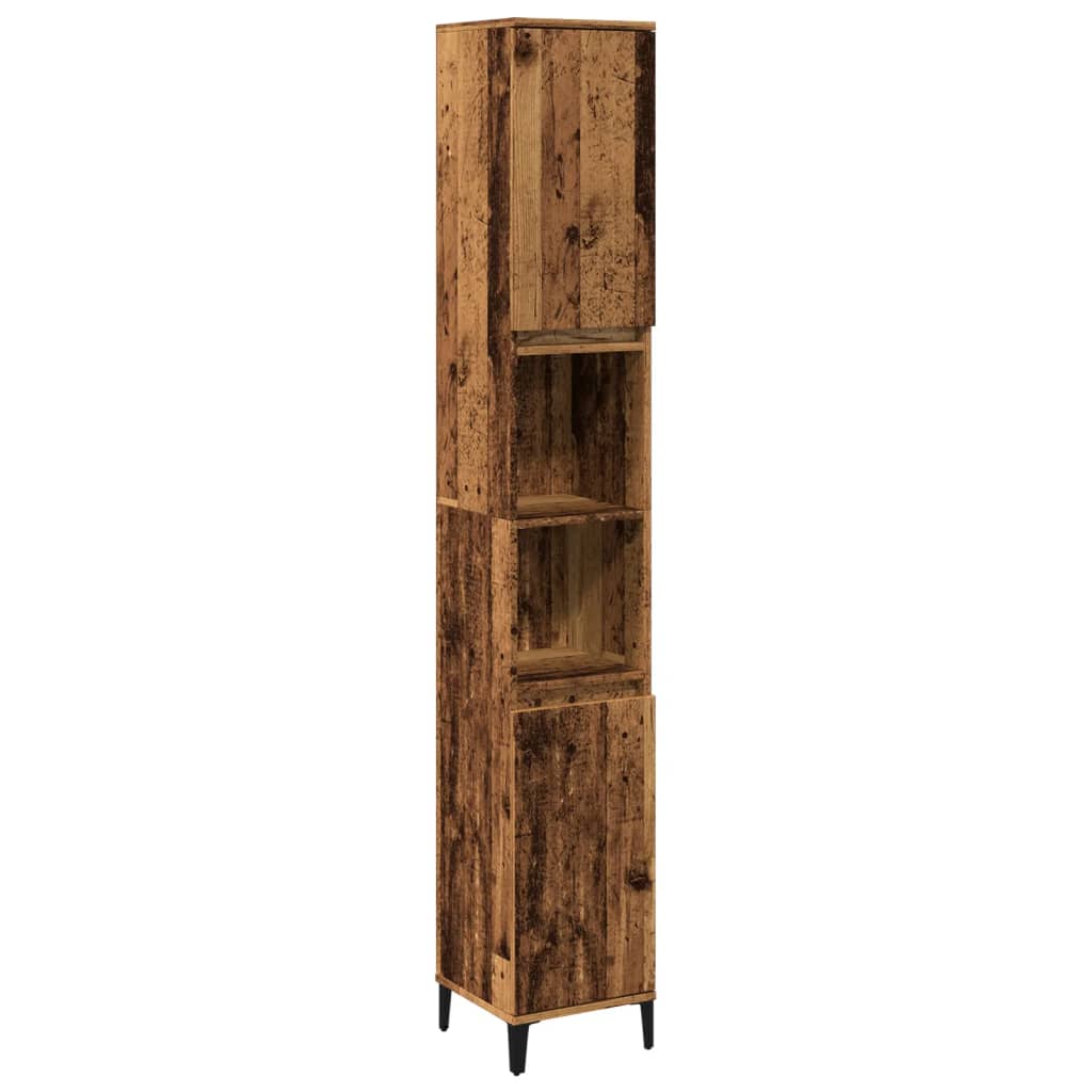 Colonne de salle de bain 30 cm – H 190 cm Vieux bois | Maison Vasque