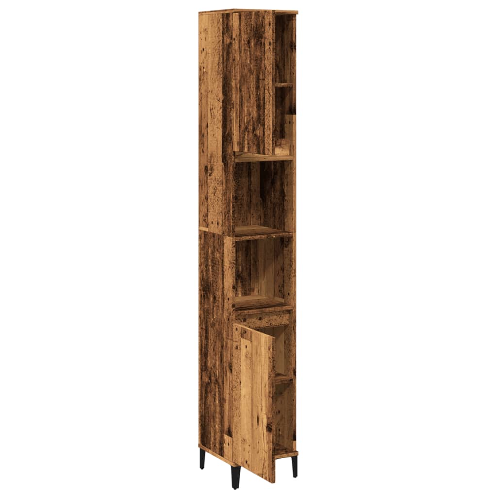 Colonne de salle de bain 30 cm – H 190 cm Vieux bois | Maison Vasque