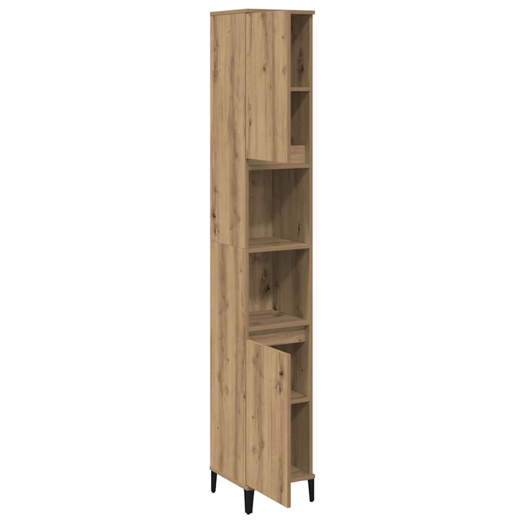 Colonne de salle de bain 30 cm – H 190 cm chêne artisanal | Maison Vasque