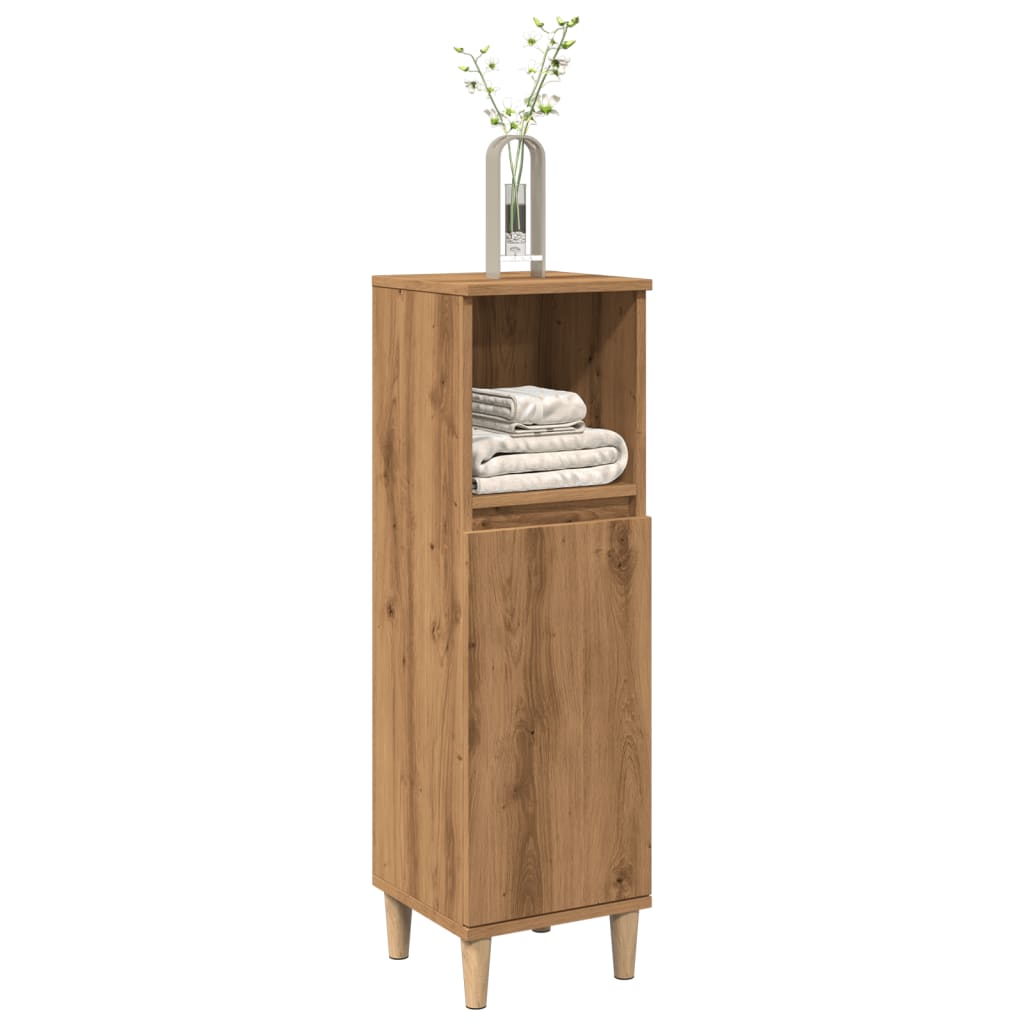 Colonne de salle de bain 30 cm – H 100 cm (3) chêne artisanal | Maison Vasque