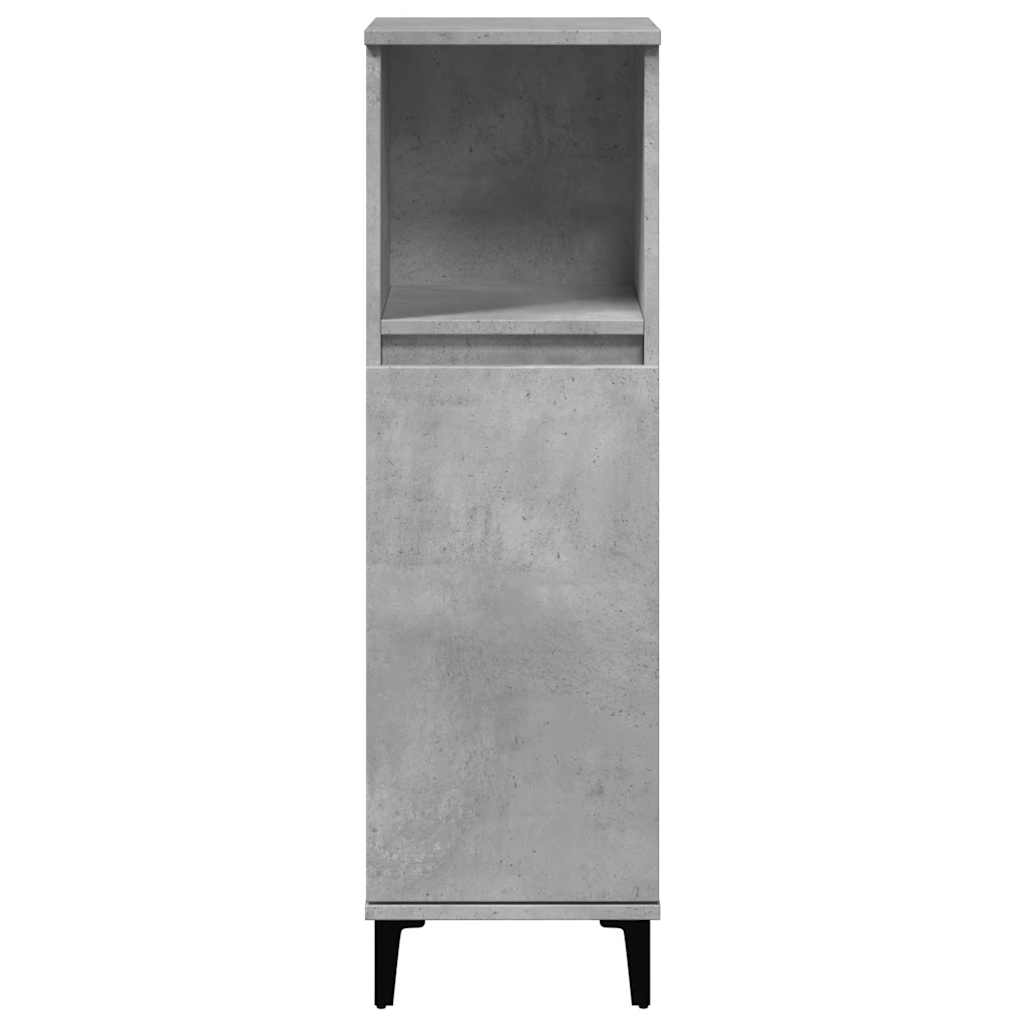 Colonne de salle de bain 30 cm – H 100 cm Gris béton | Maison Vasque