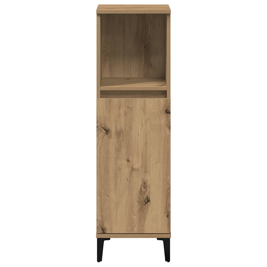 Colonne de salle de bain 30 cm – H 100 cm chêne artisanal | Maison Vasque