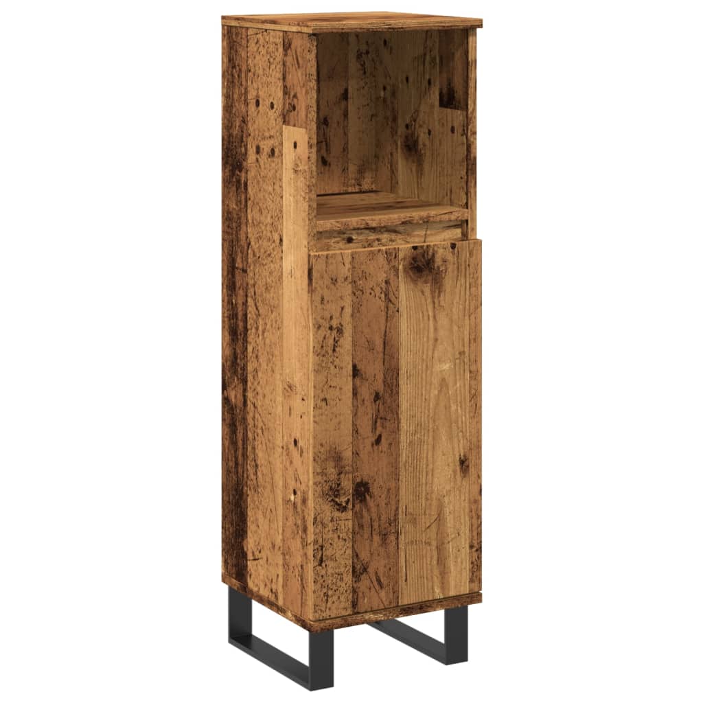 Colonne de salle de bain 30 cm – H 100 cm (2) Vieux bois | Maison Vasque