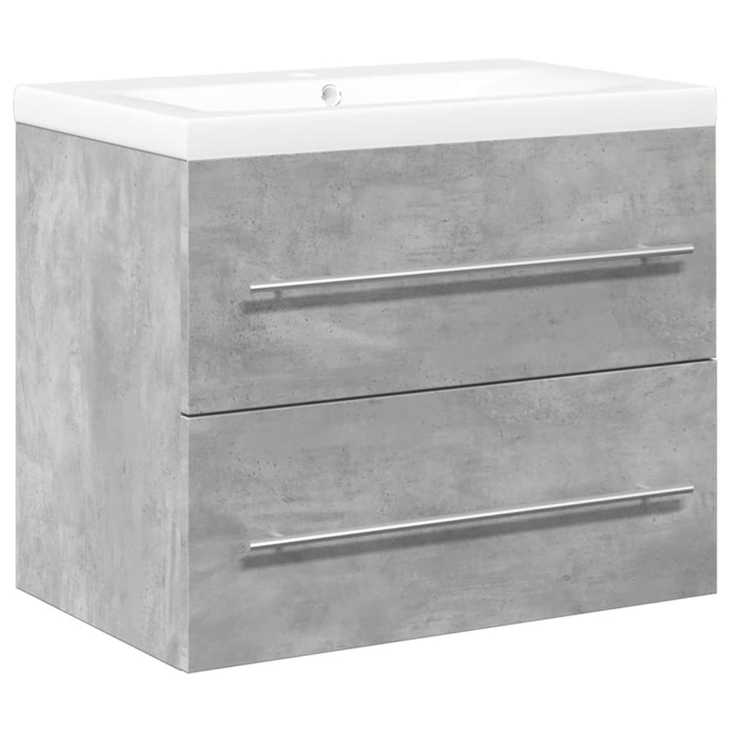 Meuble sous-vasque 60 cm – H 18,5 cm Gris béton | Maison Vasque
