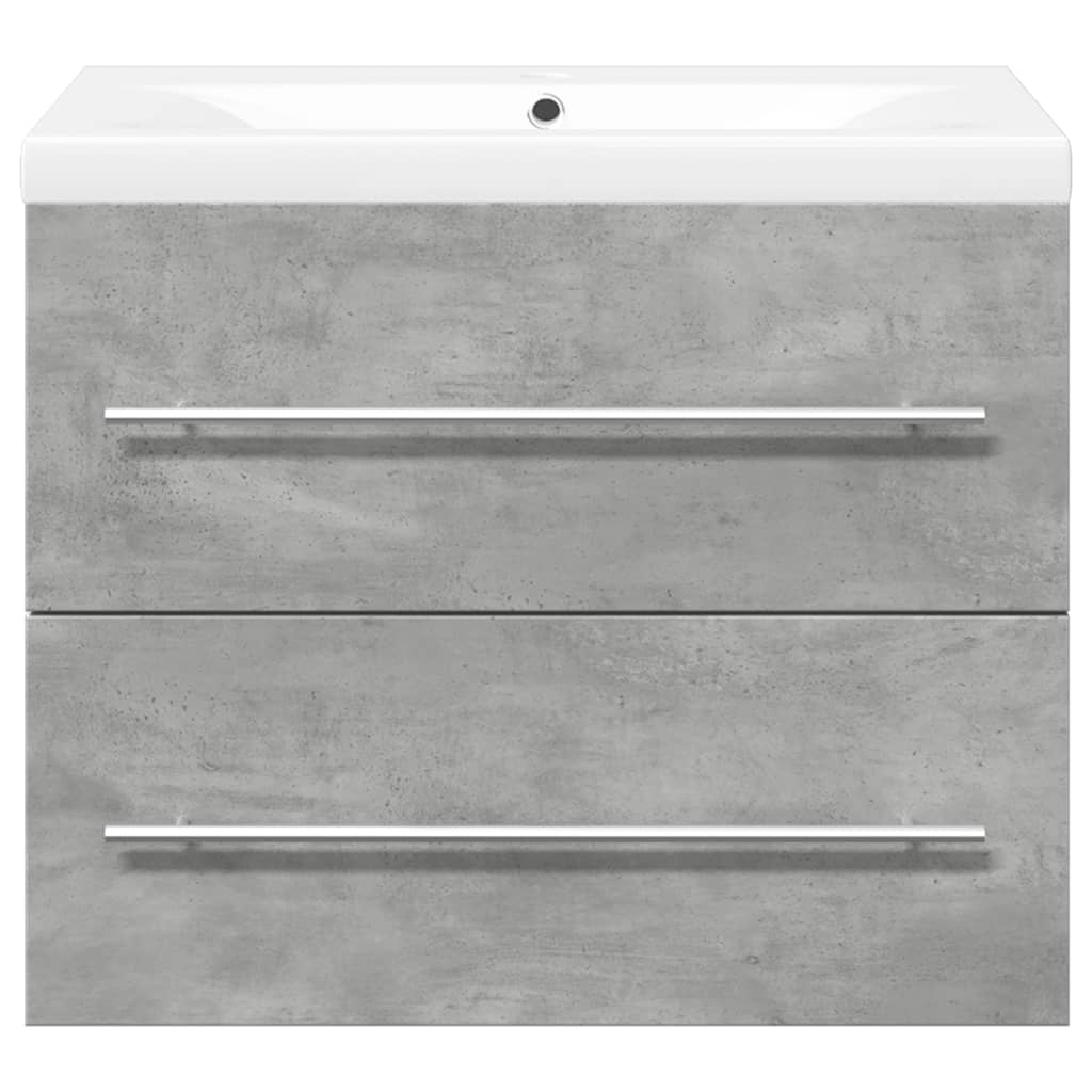 Meuble sous-vasque 60 cm – H 18,5 cm Gris béton | Maison Vasque
