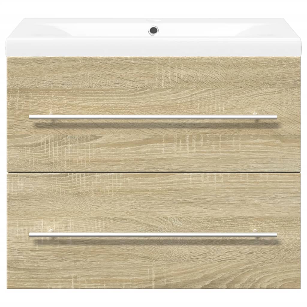 Meuble sous-vasque 60 cm – H 18,5 cm Chêne sonoma | Maison Vasque