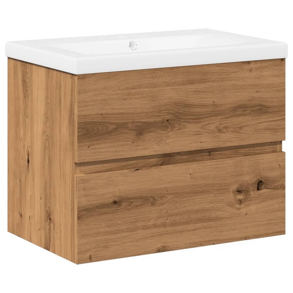 Meuble sous-vasque 60 cm – H 62 cm chêne artisanal | Maison Vasque