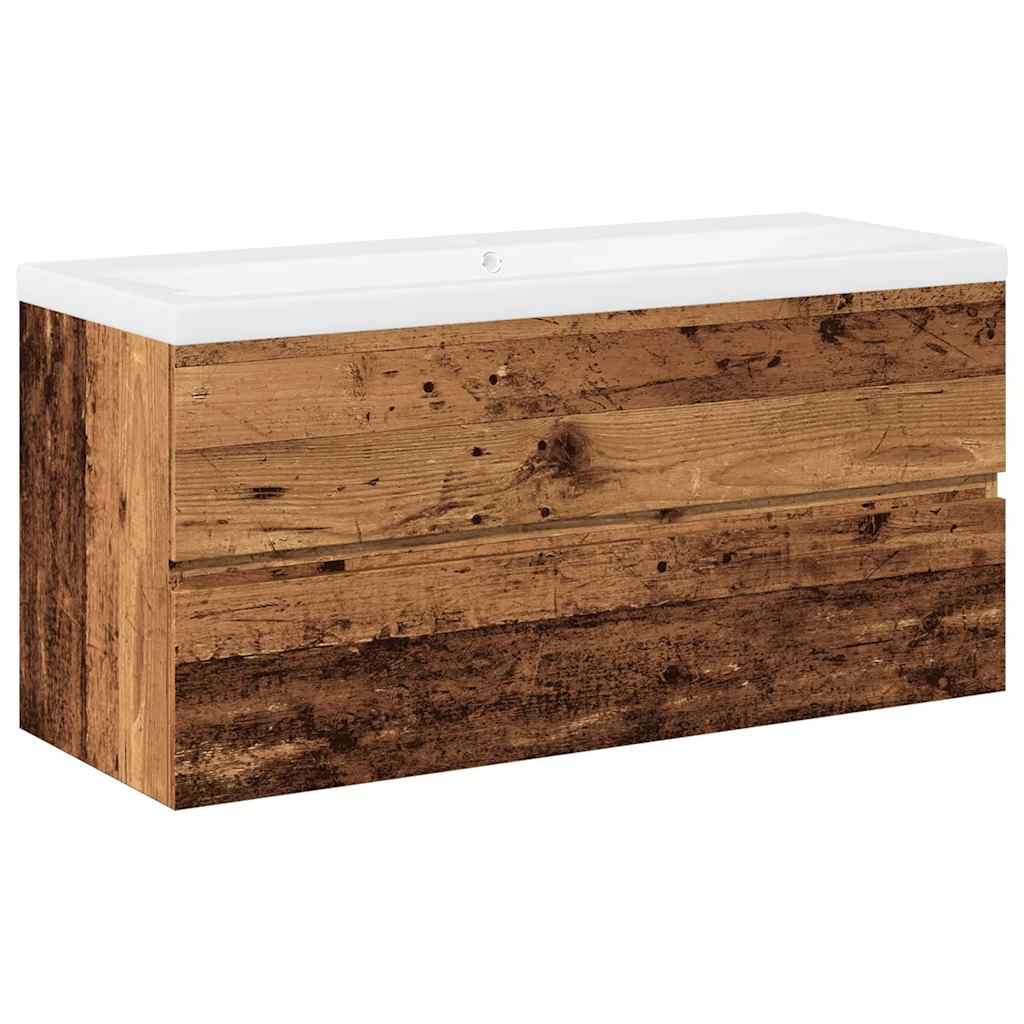Meuble sous-vasque 100 cm Bois ancien | Maison Vasque
