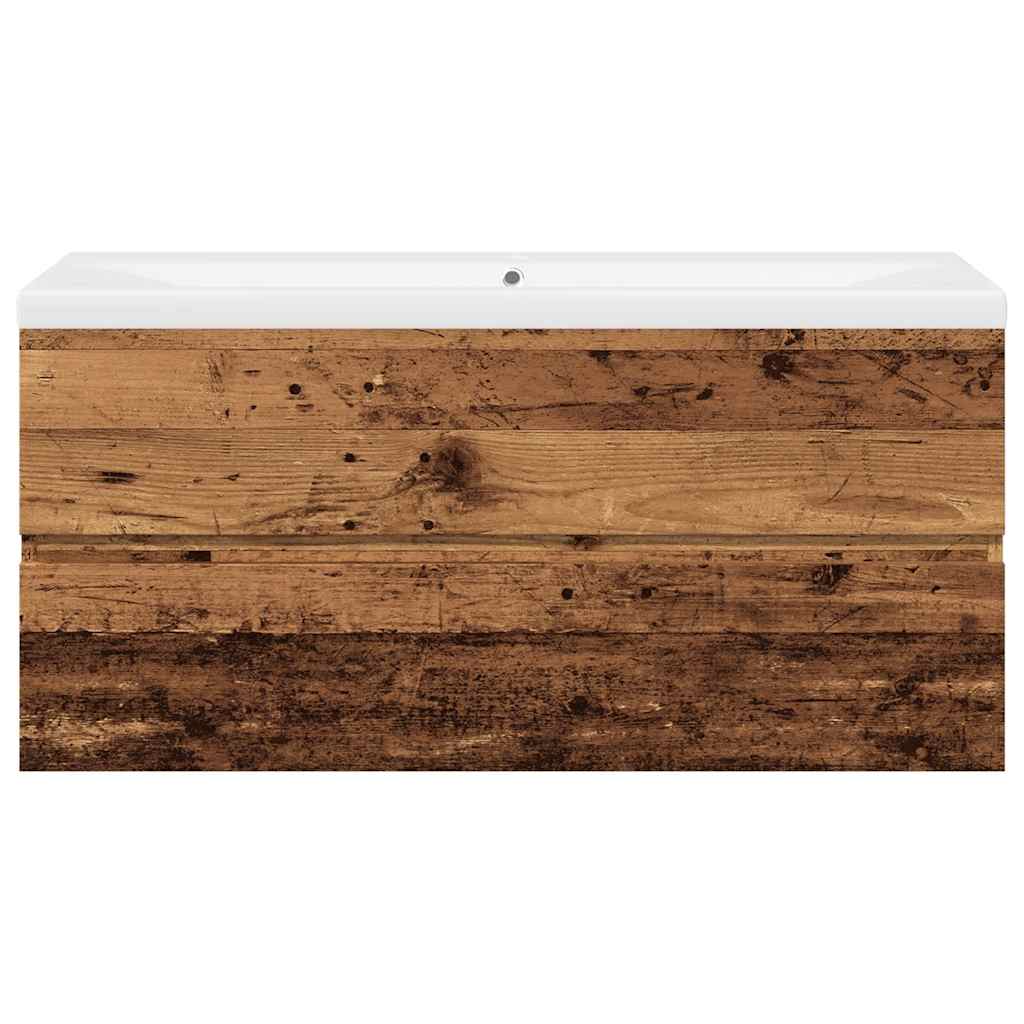 Meuble sous-vasque 100 cm Bois ancien | Maison Vasque