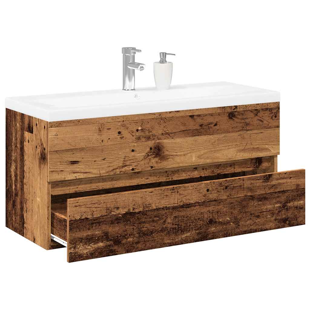 Meuble sous vasque 100 cm Bois ancien | Maison Vasque