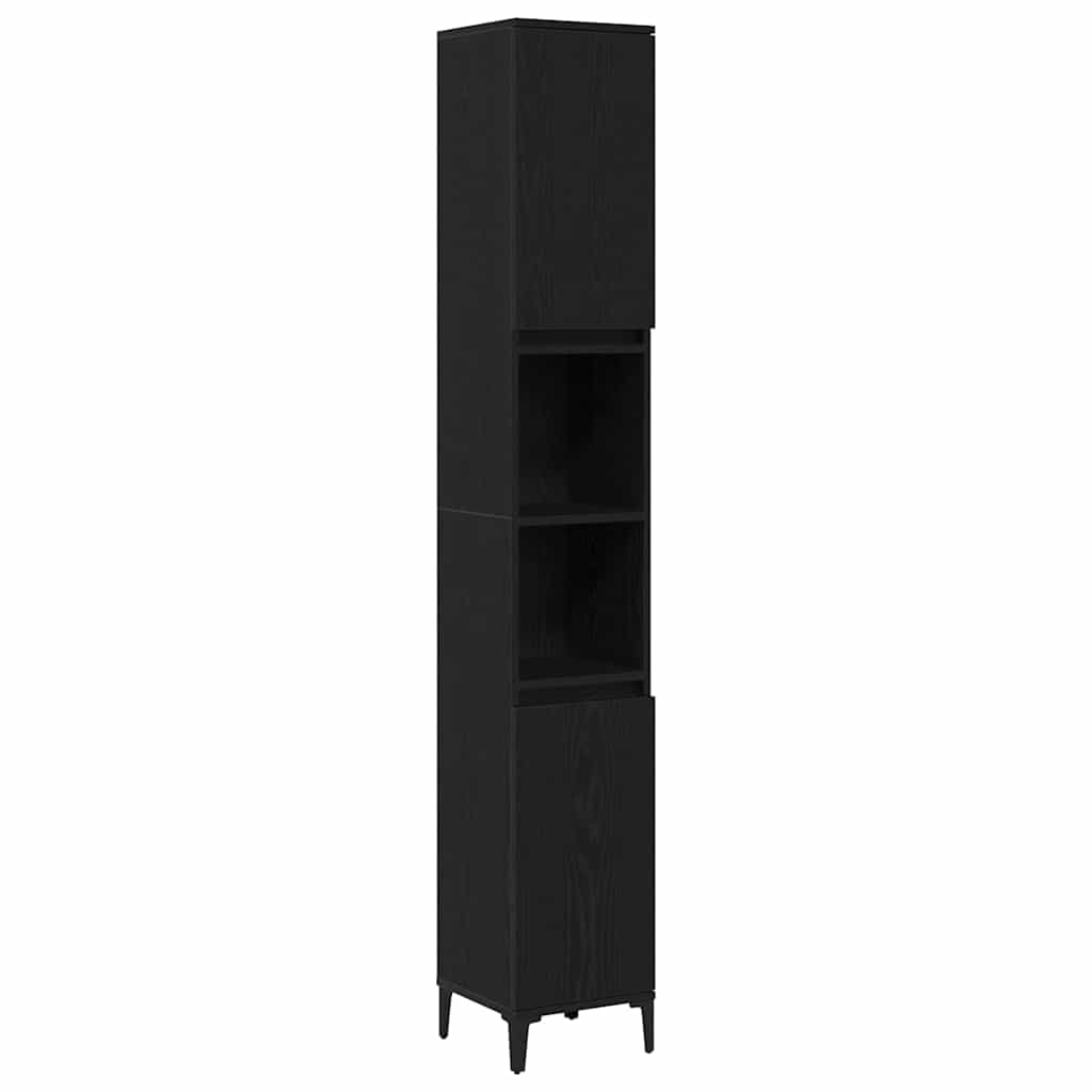 Colonne de salle de bain 30 cm H 190 cm Chêne noir | Maison Vasque