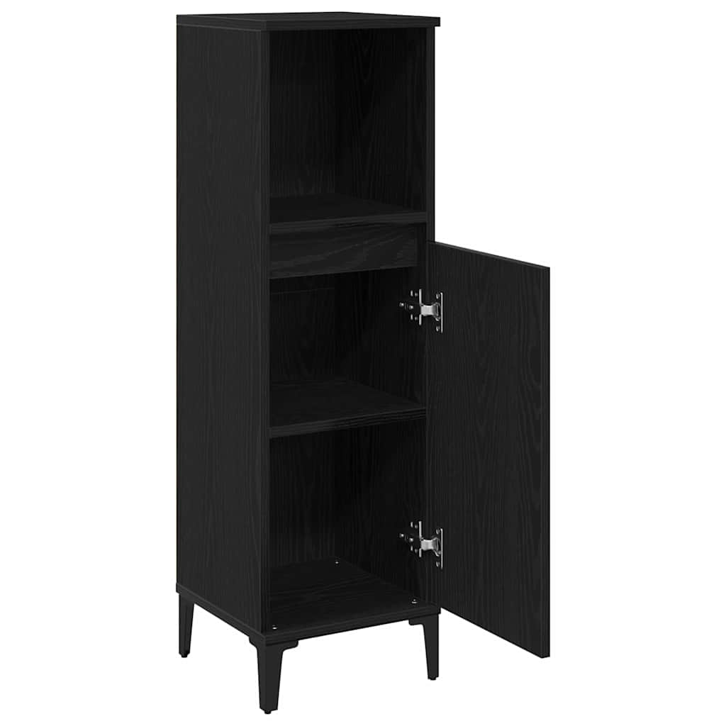 Colonne de salle de bain 30 cm – H 100 cm Chêne noir | Maison Vasque