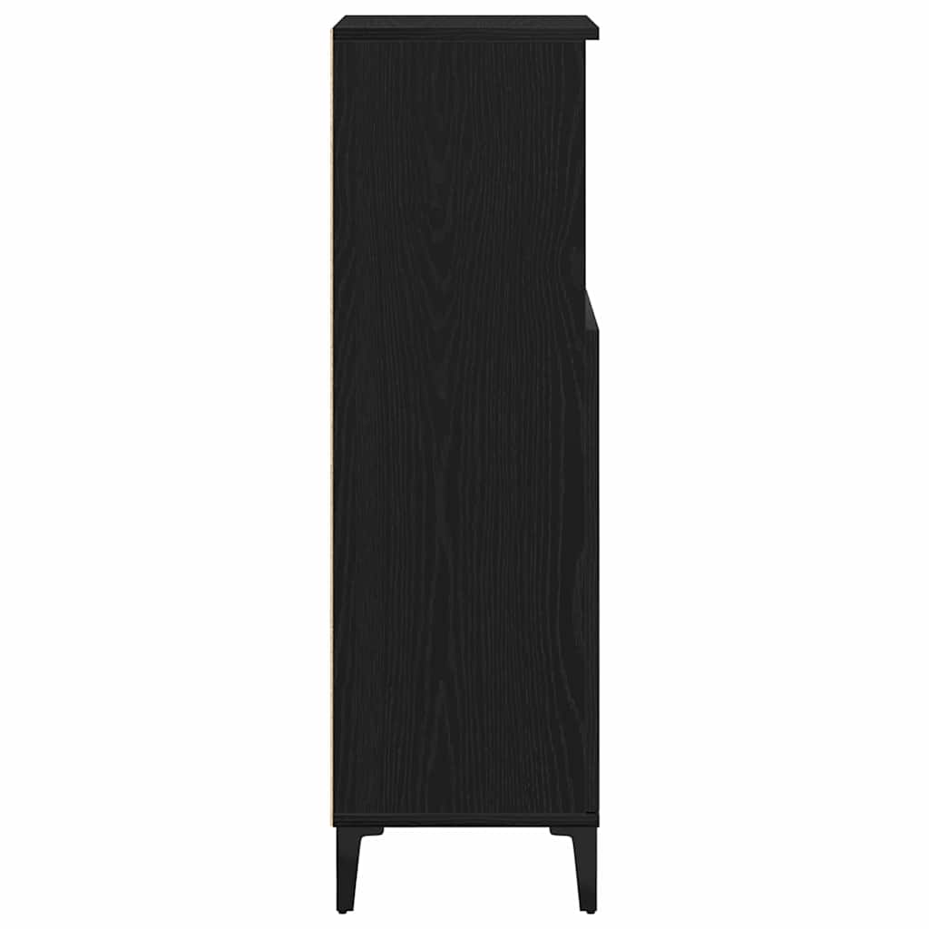 Colonne de salle de bain 30 cm – H 100 cm Chêne noir | Maison Vasque