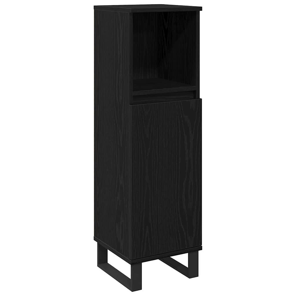 Colonne de salle de bain 30 cm H 100 cm (2) Chêne noir | Maison Vasque