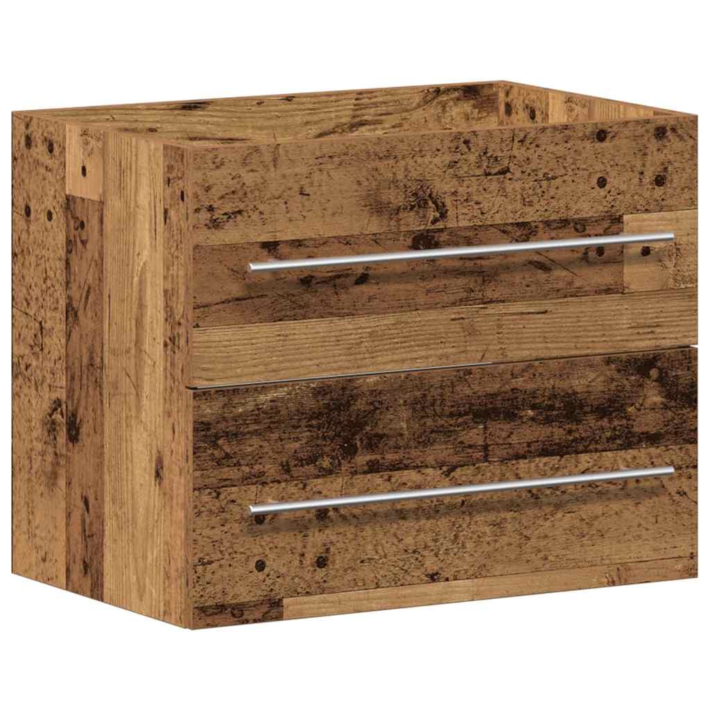 Meuble sous-vasque 60 cm – H 18,5 cm Bois ancien | Maison Vasque