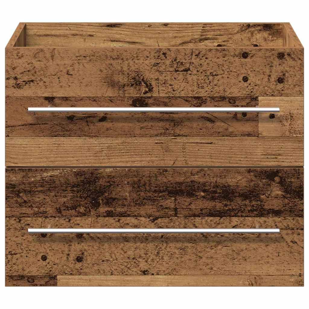 Meuble sous-vasque 60 cm – H 18,5 cm Bois ancien | Maison Vasque