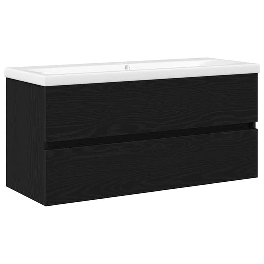 Meuble sous vasque 100 cm Chêne noir | Maison Vasque