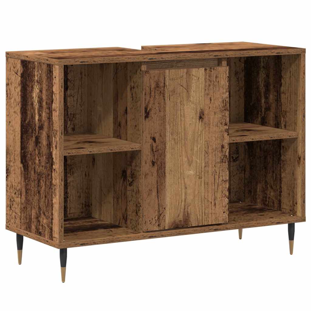 Armoire de salle de bain 80 cm Bois ancien | Maison Vasque
