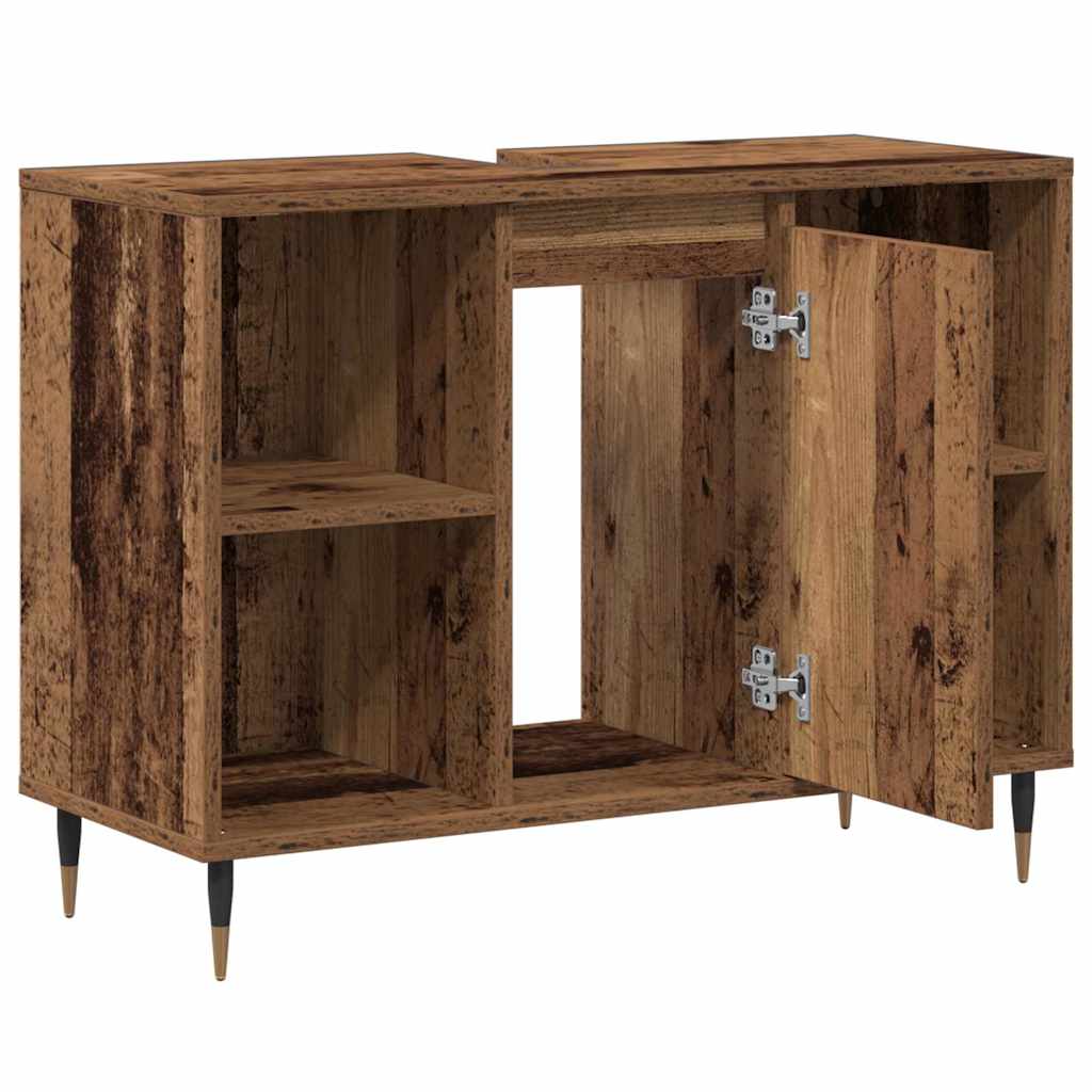 Armoire de salle de bain 80 cm Bois ancien | Maison Vasque