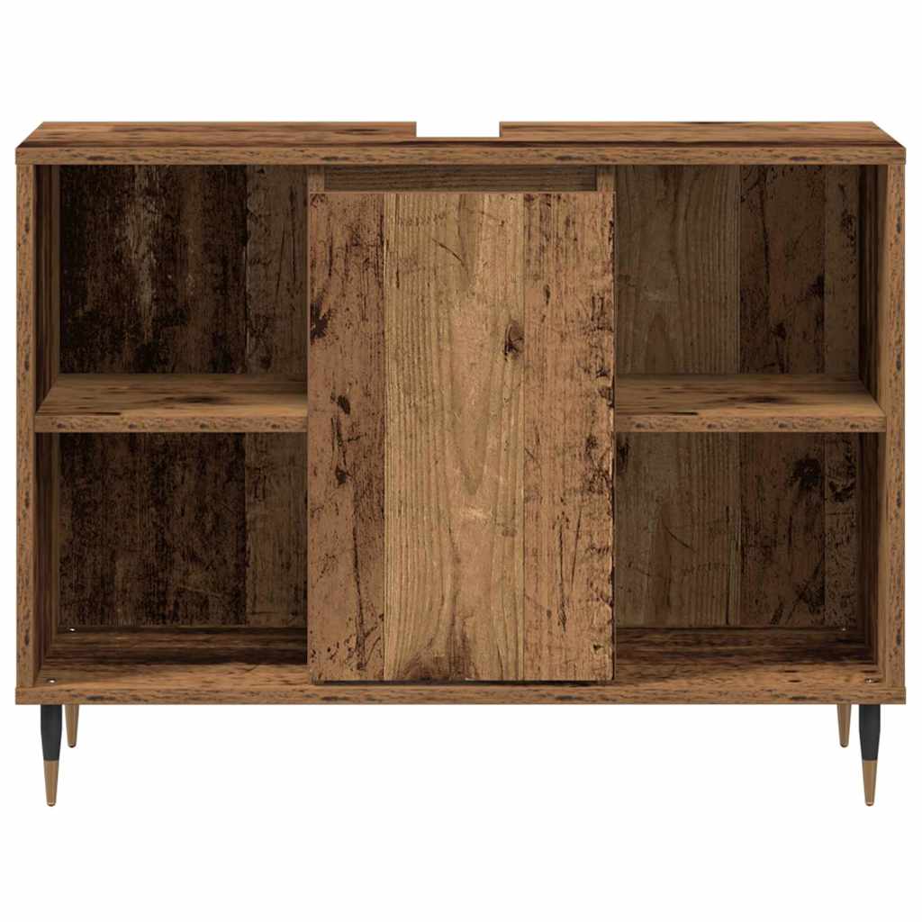 Armoire de salle de bain 80 cm Bois ancien | Maison Vasque