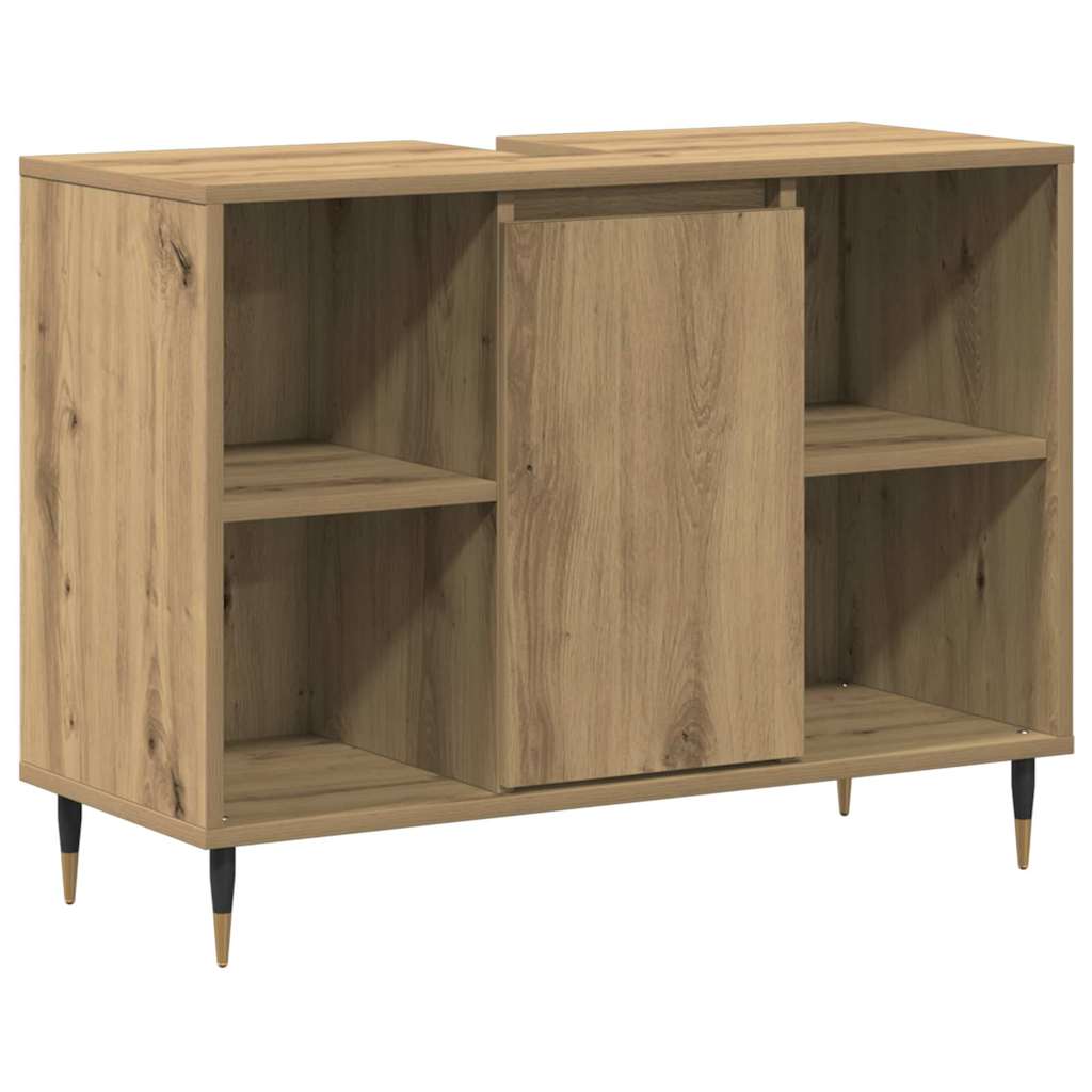 Armoire de salle de bain 80 cm chêne artisanal | Maison Vasque