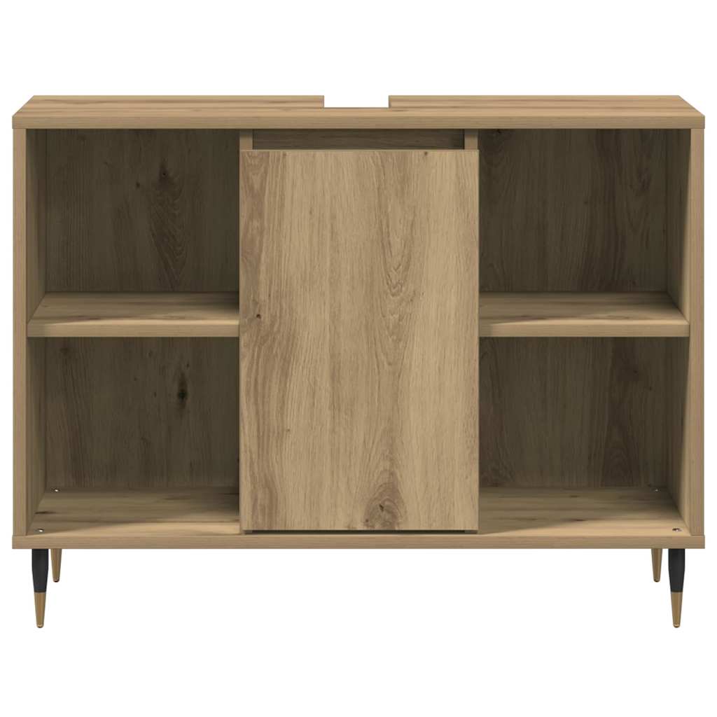 Armoire de salle de bain 80 cm chêne artisanal | Maison Vasque