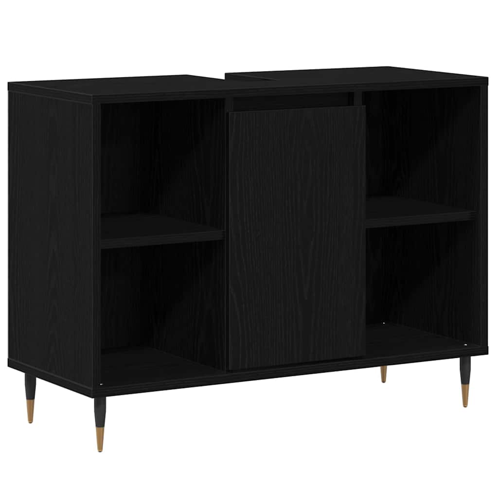 Armoire de salle de bain 80 cm Chêne noir | Maison Vasque