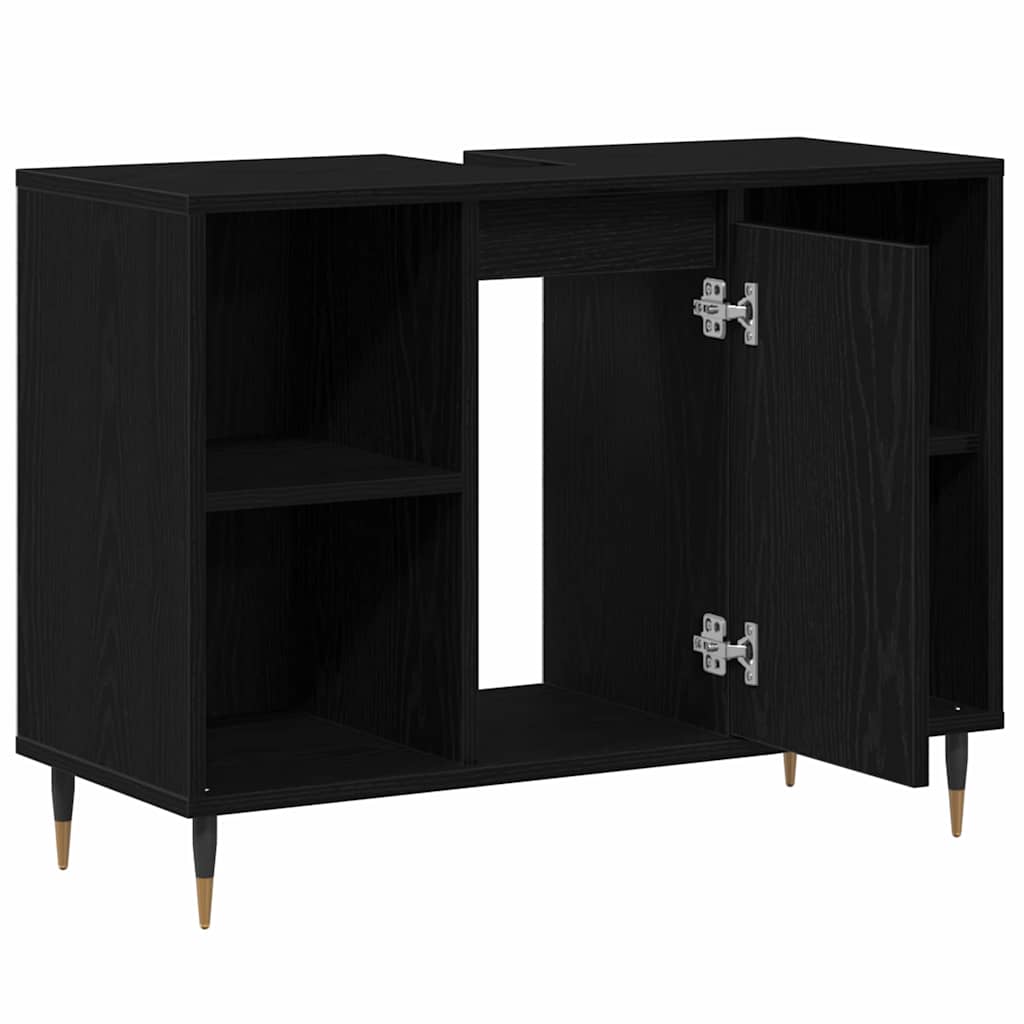 Armoire de salle de bain 80 cm Chêne noir | Maison Vasque