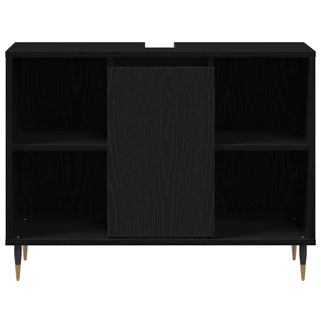 Armoire de salle de bain 80 cm Chêne noir | Maison Vasque