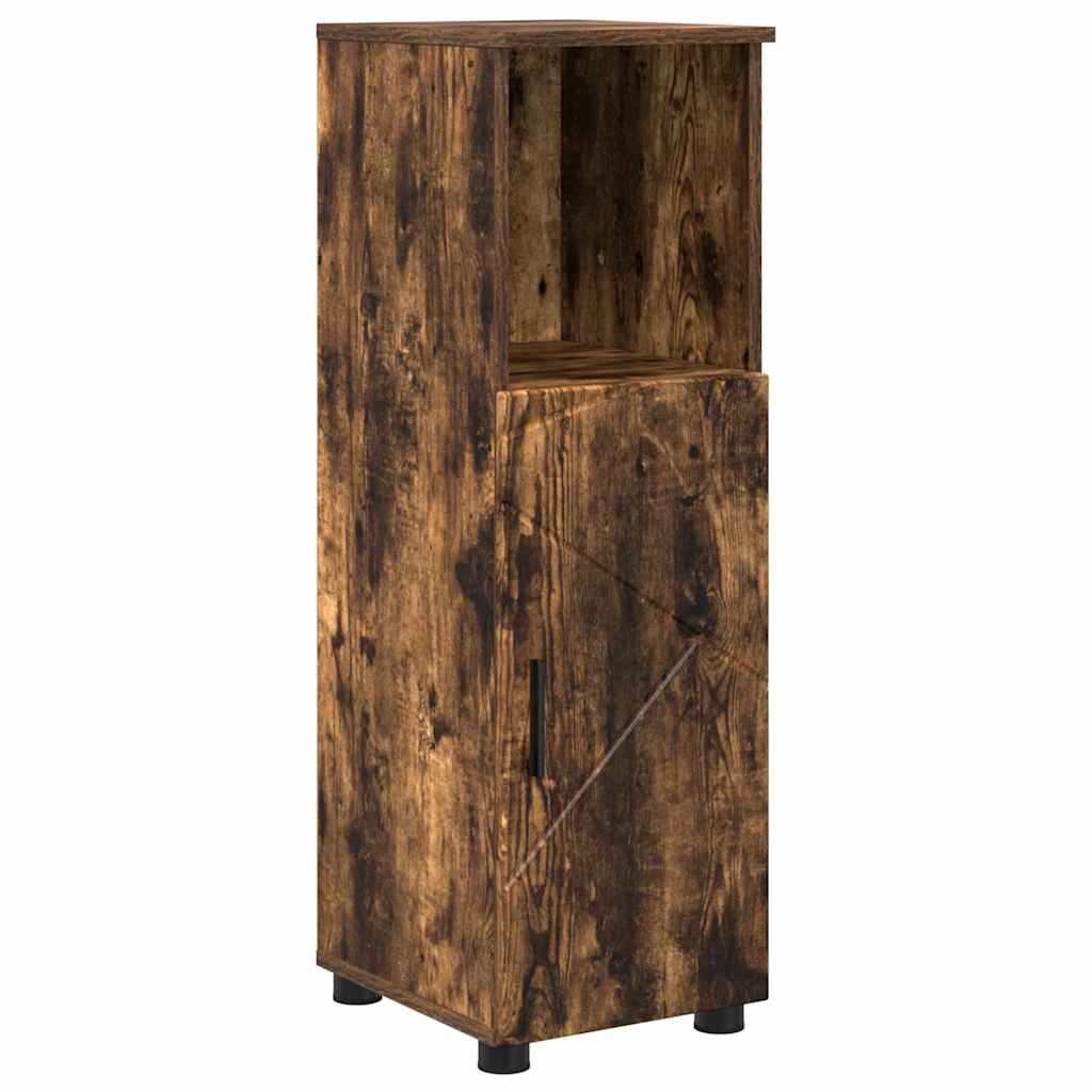 Colonne de salle de bain 30 cm H 95 cm Chêne fumé | Maison Vasque
