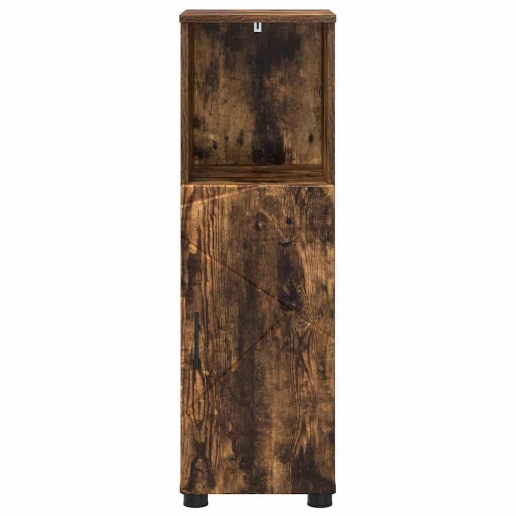 Colonne de salle de bain 30 cm – H 95 cm Chêne fumé | Maison Vasque