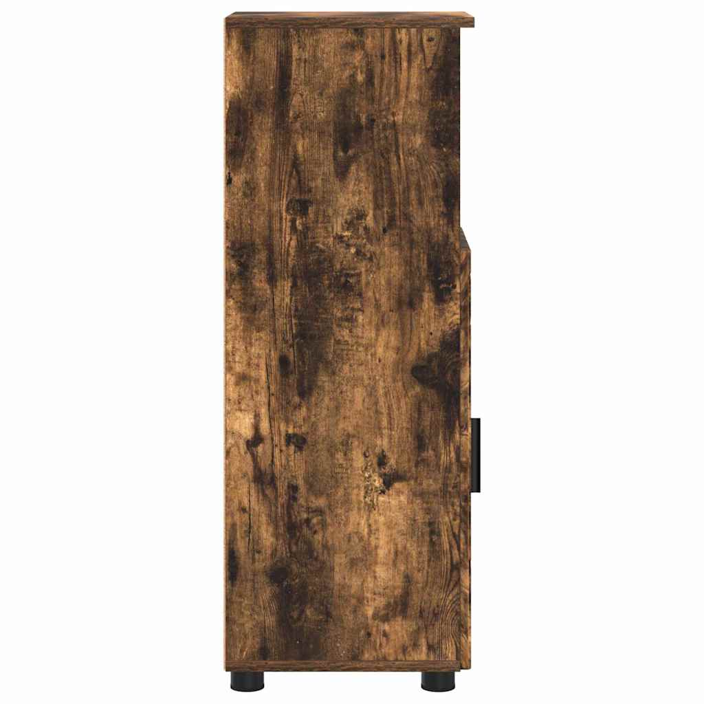 Colonne de salle de bain 30 cm – H 95 cm Chêne fumé | Maison Vasque