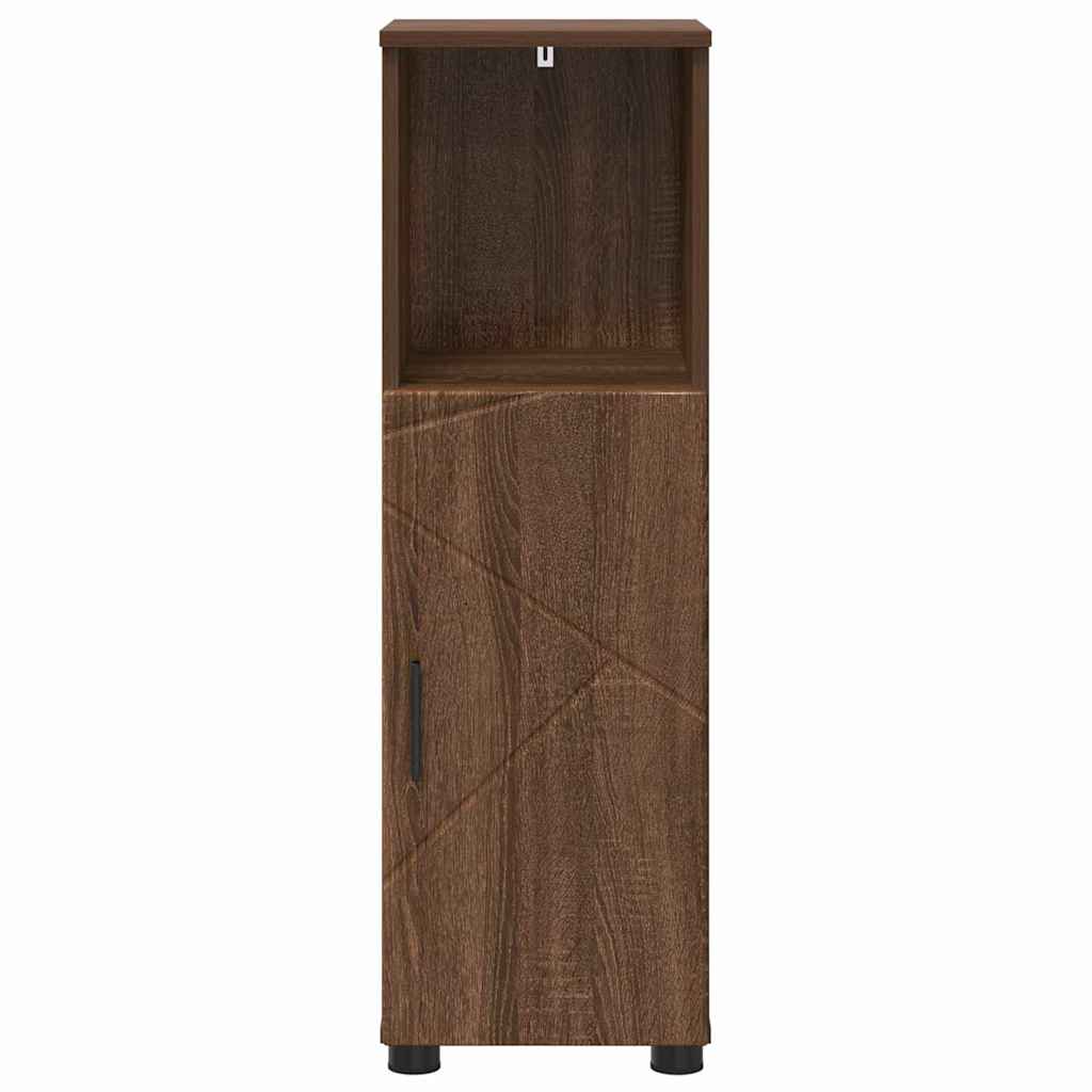 Colonne de salle de bain 30 cm – H 95 cm Chêne marron | Maison Vasque