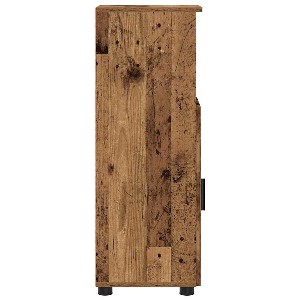 Colonne de salle de bain 30 cm – H 95 cm Bois ancien | Maison Vasque