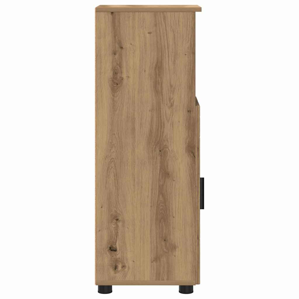 Colonne de salle de bain 30 cm – H 95 cm chêne artisanal | Maison Vasque